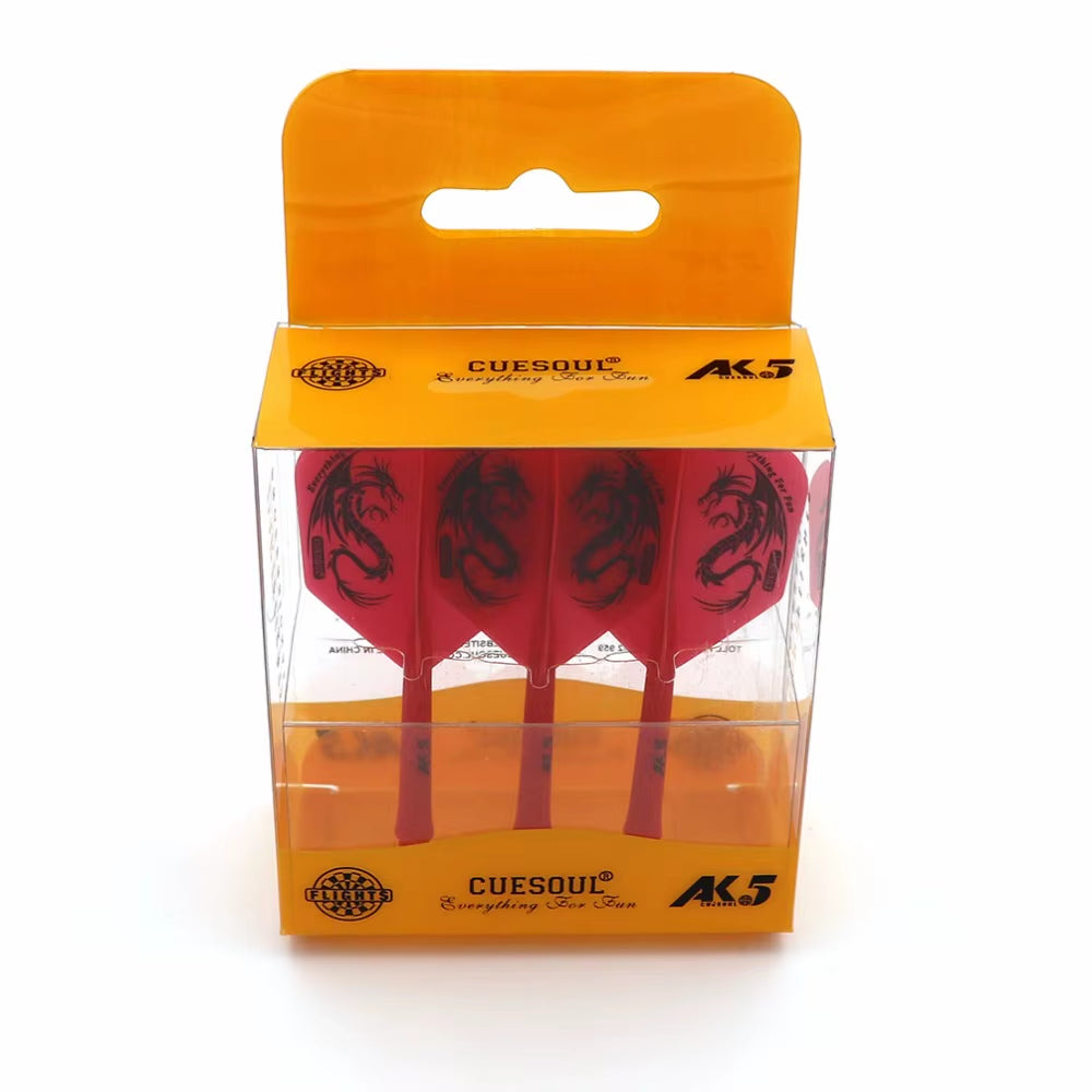 AK5 Integrated Dart Shaft Dart Flights Big Wing Shape-Size M-28Mm