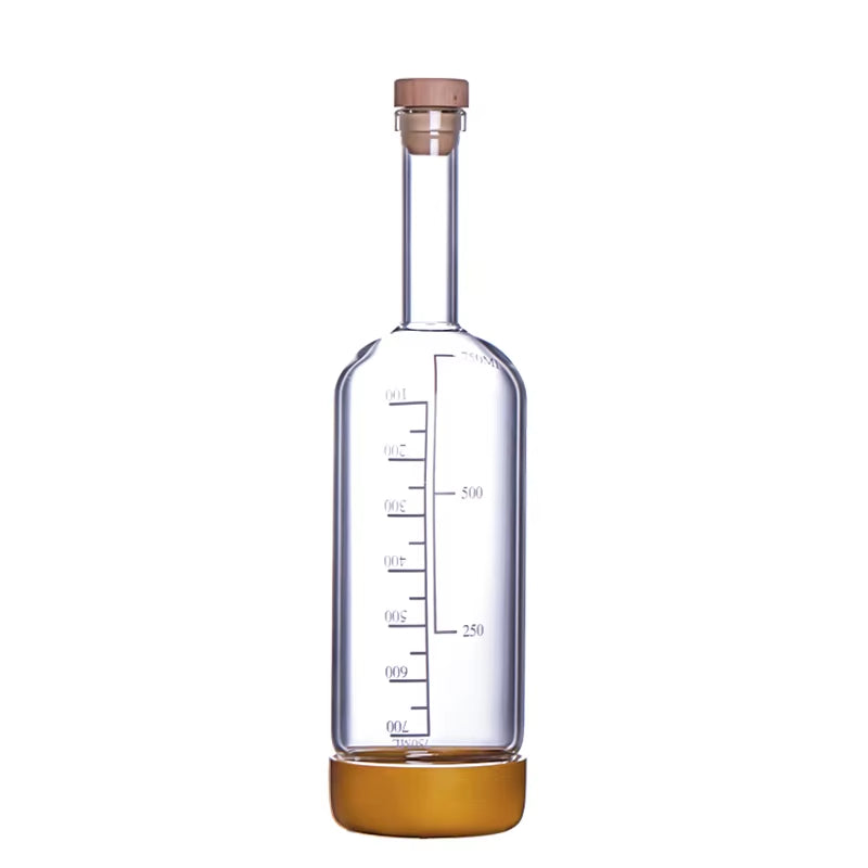 Creative Bubble Wine Bottle/Bar Juice Bottle/Cocktail Bottle/Oil Bottle with Scale Bartender Supplies 800ML 1PCS