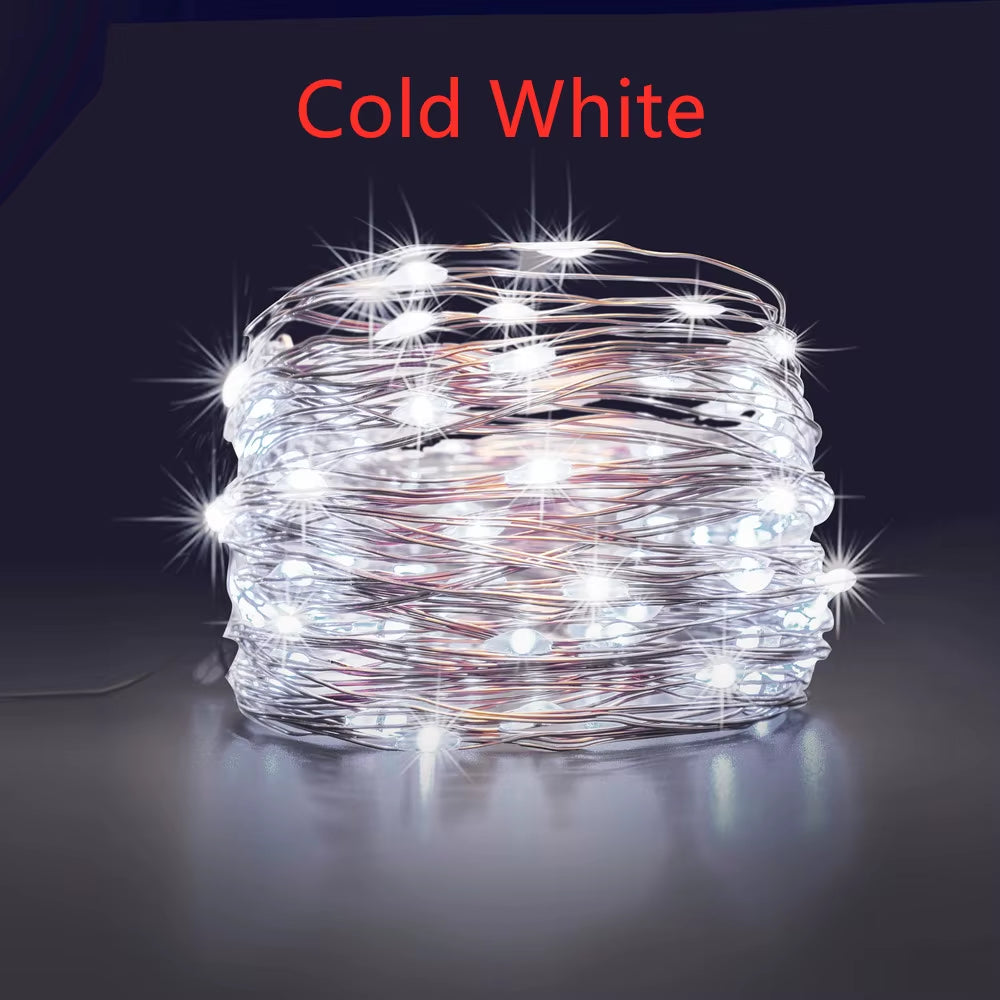 IR LED Outdoor Solar String Light IP65 with 8Mode Remote Control for Holiday Wedding Christmas Party Garland Solar Garden Light