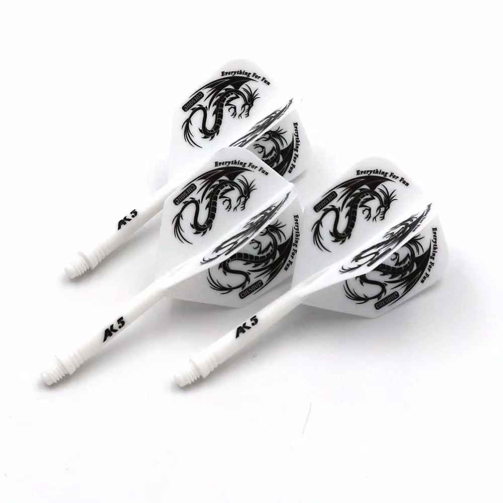 AK5 Integrated Dart Shaft Dart Flights Big Wing Shape-Size M-28Mm