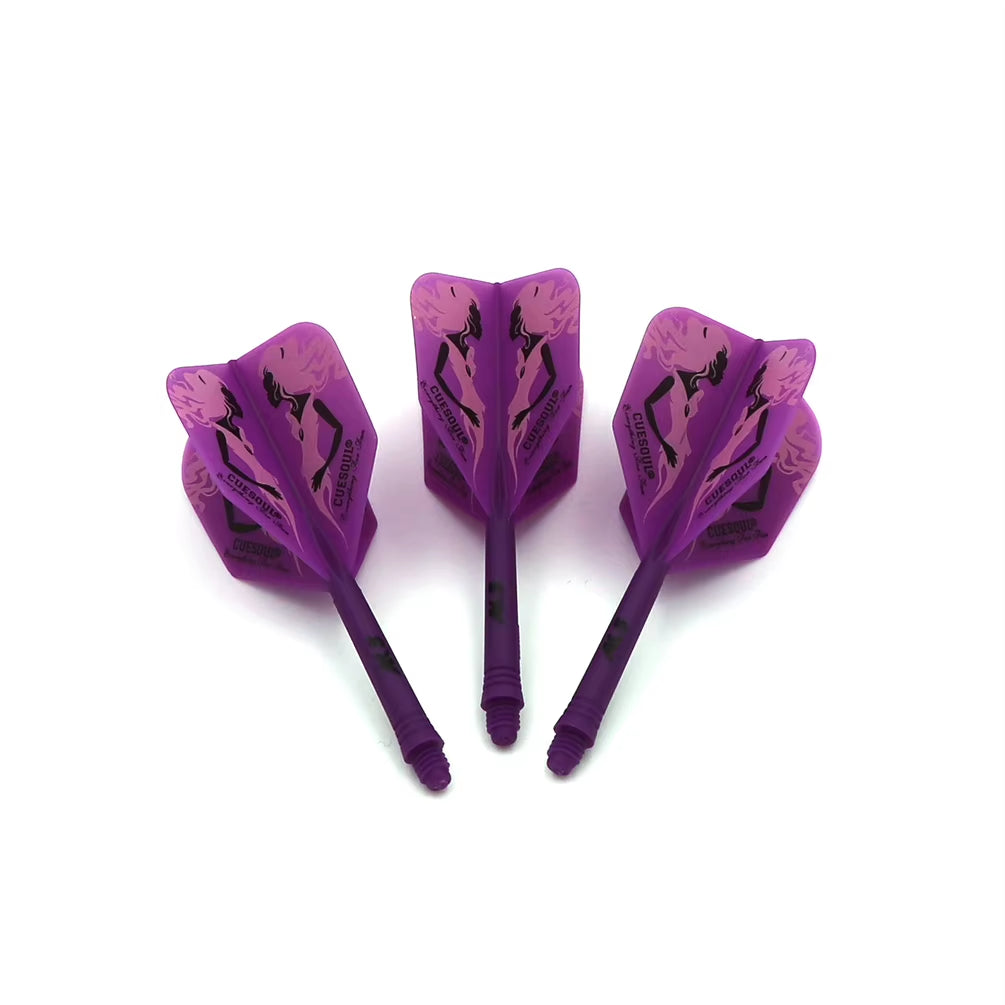 AK5 Integrated Dart Shaft Dart Flights Big Wing Shape-Size M-28Mm