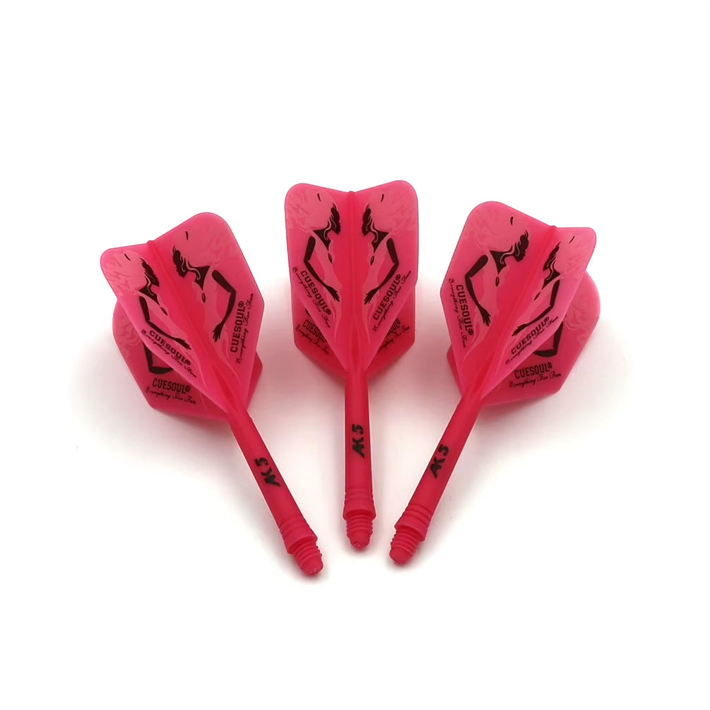 AK5 Integrated Dart Shaft Dart Flights Big Wing Shape-Size M-28Mm