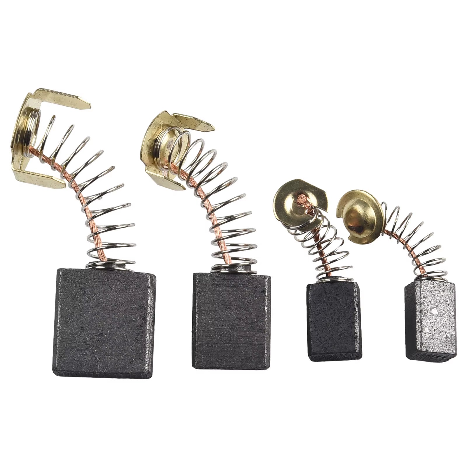 60Pcs/Set 10 Sizes Electric Motor Carbon Brushes Replacement for Power Tool Hammer Drills Circular Saws Replacement Carbon Brush