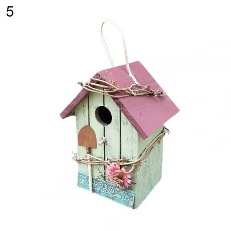 2021 New Style Bird House Birdcage Painting Outdoor Garden Hanging Cottage Feeder Nest Crafts Garden Supplies Products