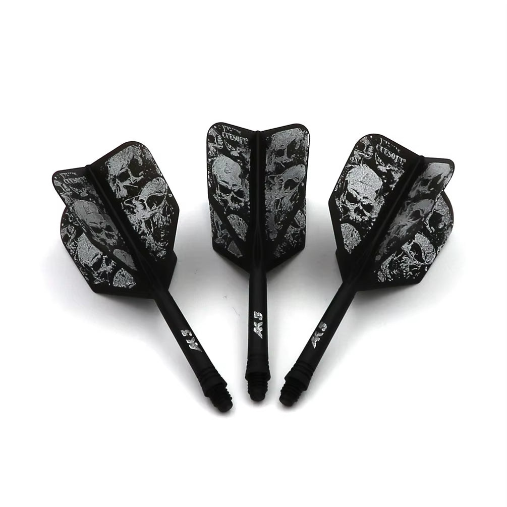 AK5 Integrated Dart Shaft Dart Flights Big Wing Shape-Size M-28Mm